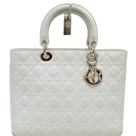 dior white handbag|christian Dior handbag white.